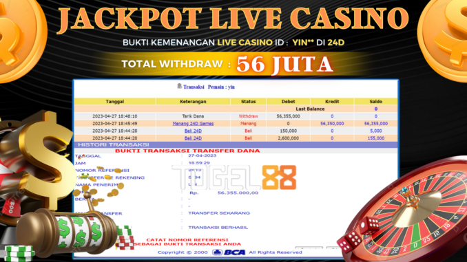 Bukti jackpot Togel88 #130