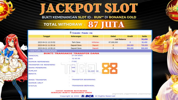 BUKTI JACKPOT TOGEL88 #112