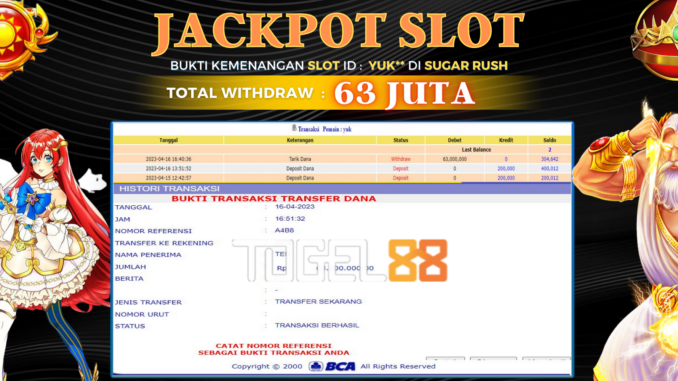 Bukti jackpot Togel88 #101