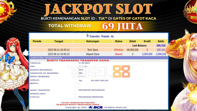 Bukti jackpot Togel88 #243