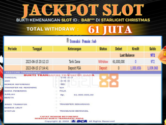 Bukti jackpot Togel88 #246