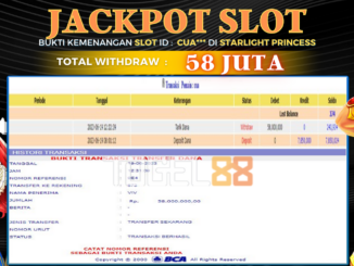 Bukti jackpot Togel88 #259