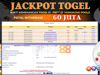 Bukti jackpot Togel88 #258