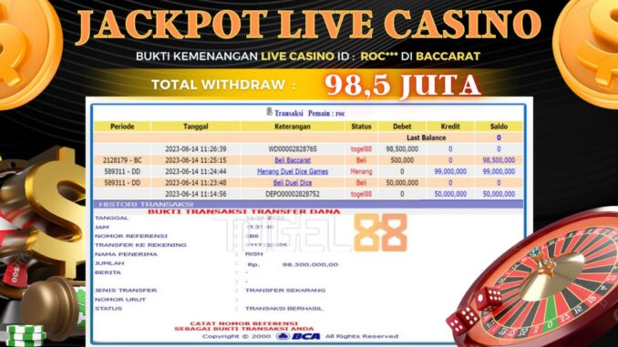 Bukti jackpot Togel88 #247