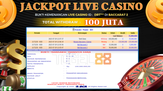 Bukti jackpot Togel88 #345