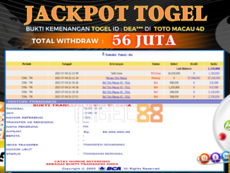 Bukti jackpot Togel88 #280