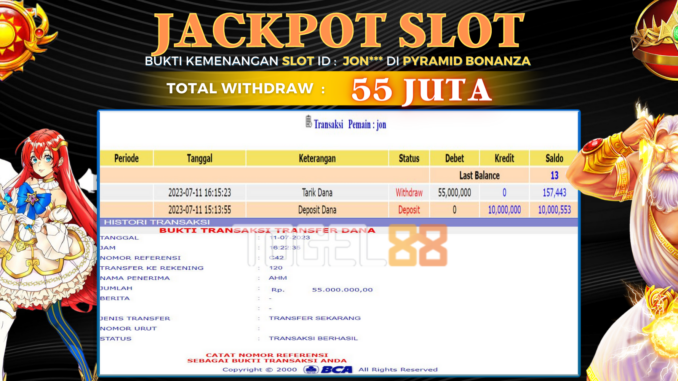 Bukti jackpot Togel88 #297