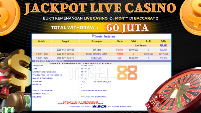 Bukti jackpot Togel88 #344