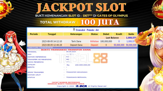 Bukti jackpot Togel88 #364