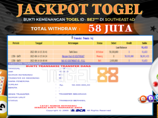 Bukti jackpot Togel88 #342