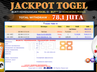 Bukti jackpot Togel88 #345