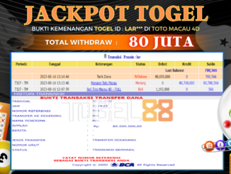 Bukti jackpot Togel88 #349