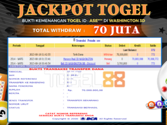 Bukti jackpot Togel88 #354