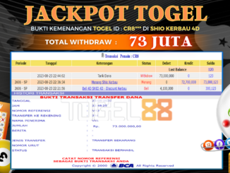 Bukti jackpot Togel88 #369