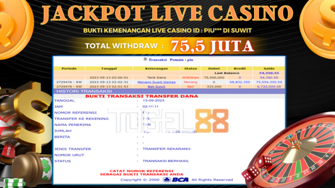 Bukti jackpot Togel88 #430