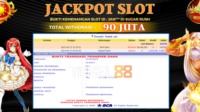 Bukti jackpot Togel88 #428