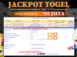 Bukti jackpot Togel88 #396