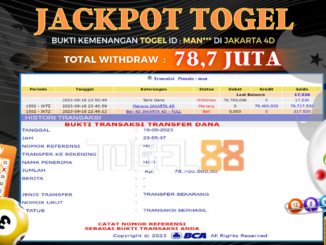 Bukti jackpot Togel88 #447