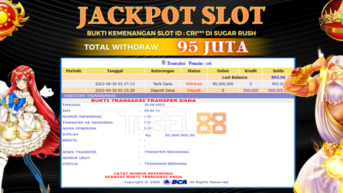 Bukti jackpot Togel88 #481