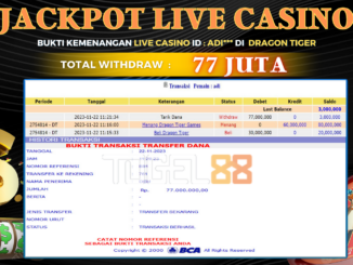 Bukti jackpot Togel88 #500