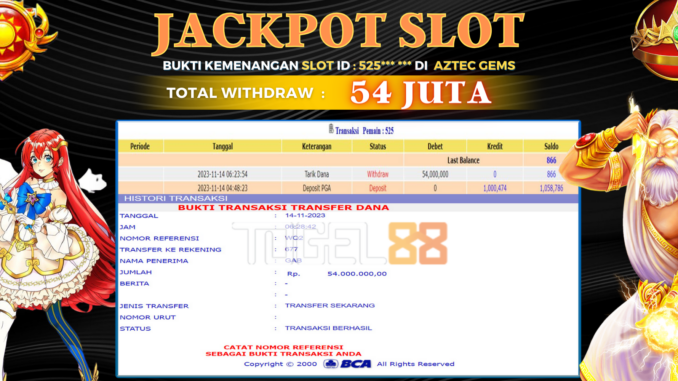 Bukti jackpot Togel88 #478