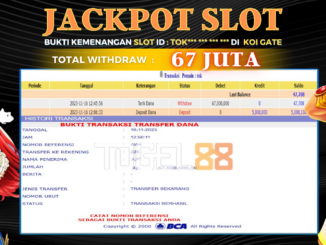 Bukti jackpot Togel88 #484